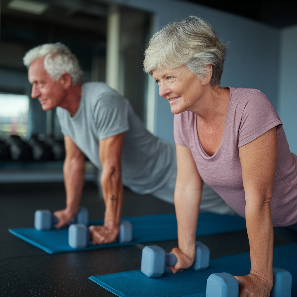Older adults maintaining daily movement routines for joint health and mobility